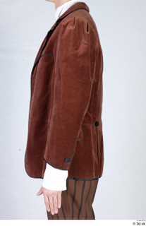 Photos Man in Historical Dress 42 20th century brown jacket historical clothing upper body 0003.jpg